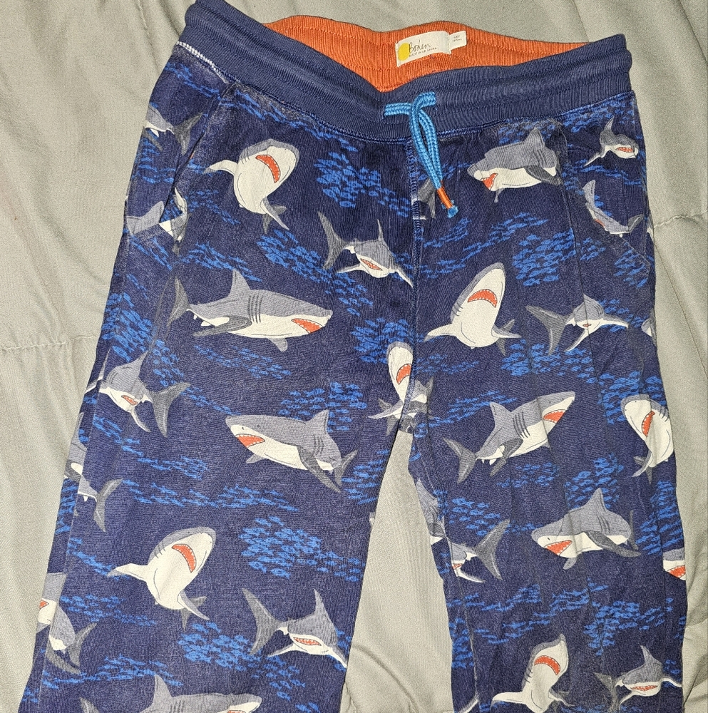 Shark Print Blue Pajama Pants